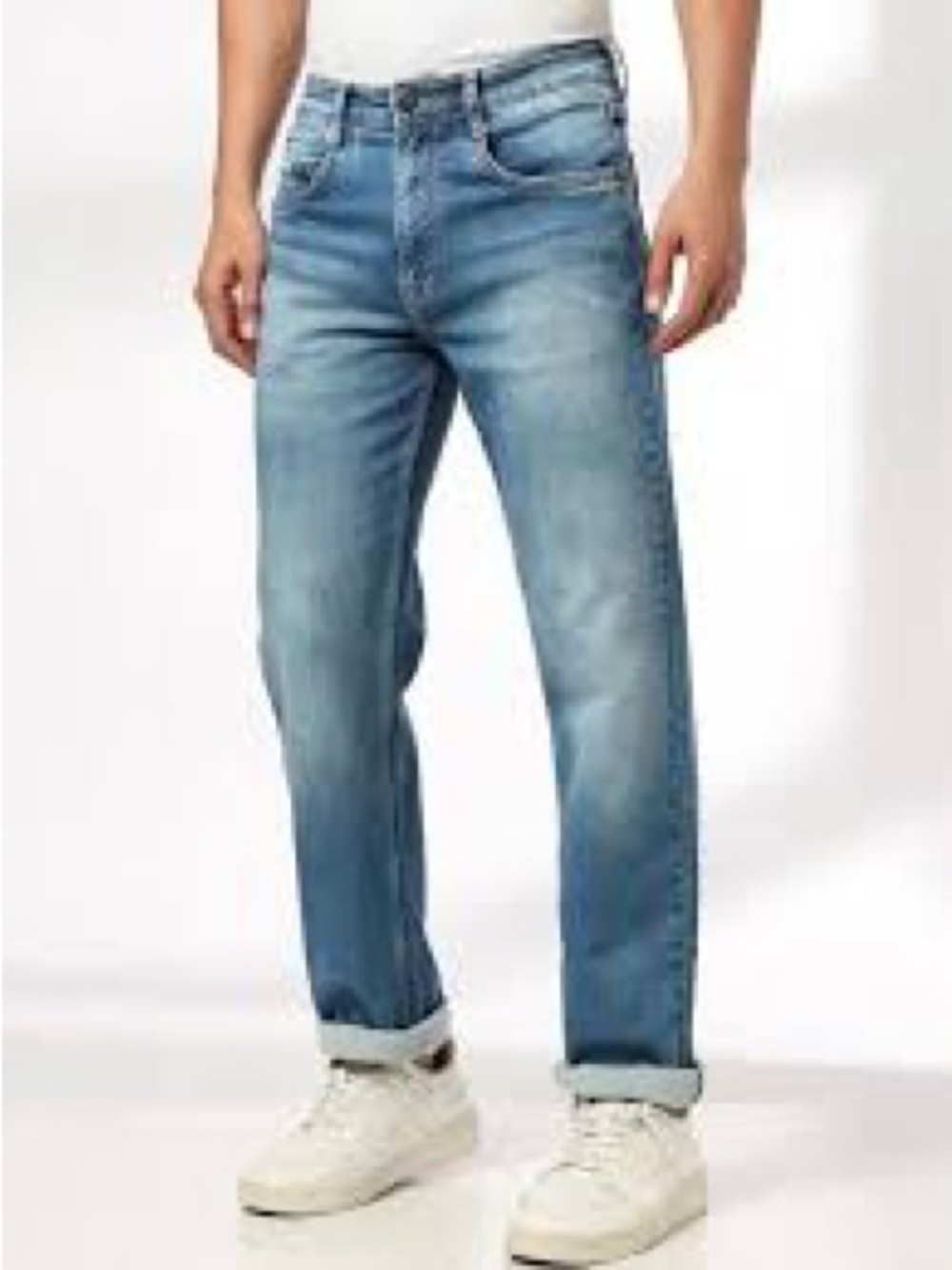 John Players Regular Fit Men's Blue Denim Jeans 36